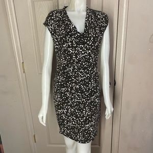 Michael Kors $99 Black & White Splatter Dress Small S NEW